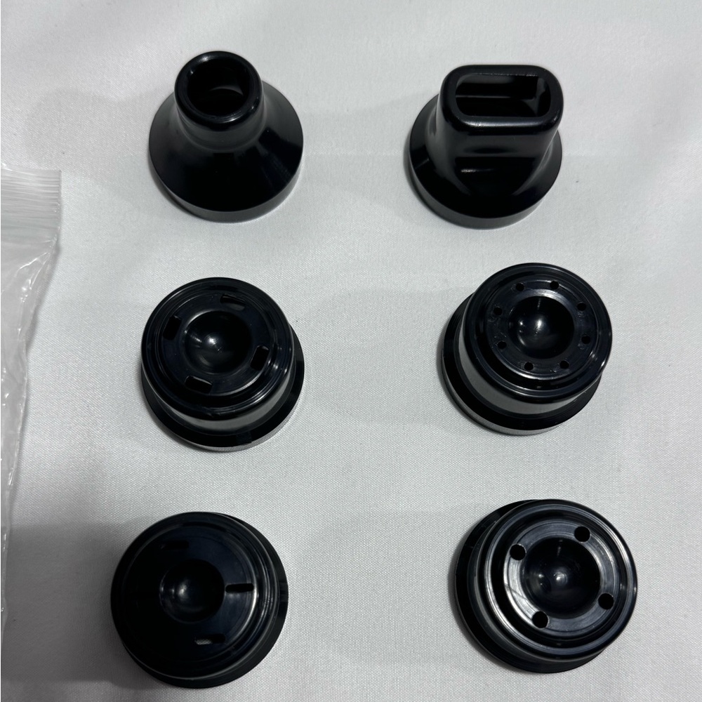 Omega Juicer 8003 8004 8005 8006 Nozzle‎ Caps Set Replacement Parts Black